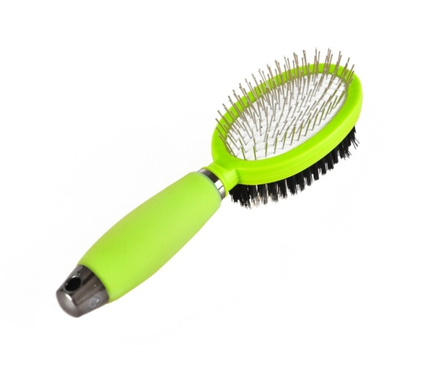 Hundebürste , Hundebürste 2 in 1 , Hunde Grooming Bürste , Fell Pflegebürste